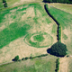 A view of Castell Llwyn Gwinau, a Welsh archaeological site.